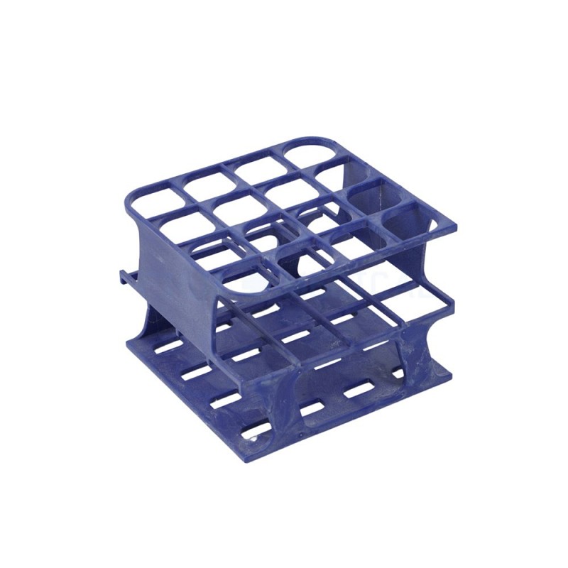 Plastic Test Tube Rack Blue Without Test Tubes